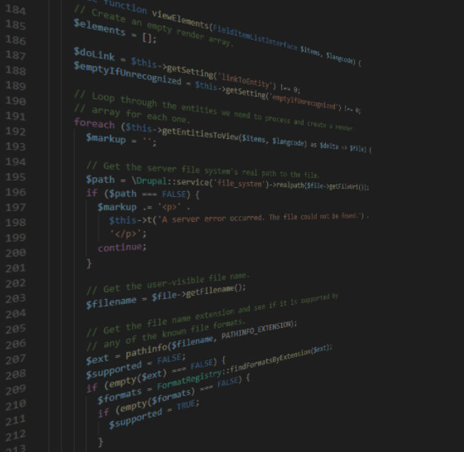 web design development code